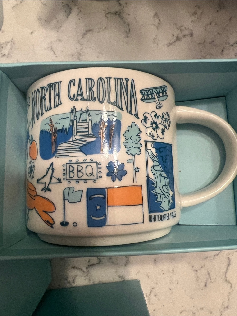 Starbucks been there North Carolina mug nib